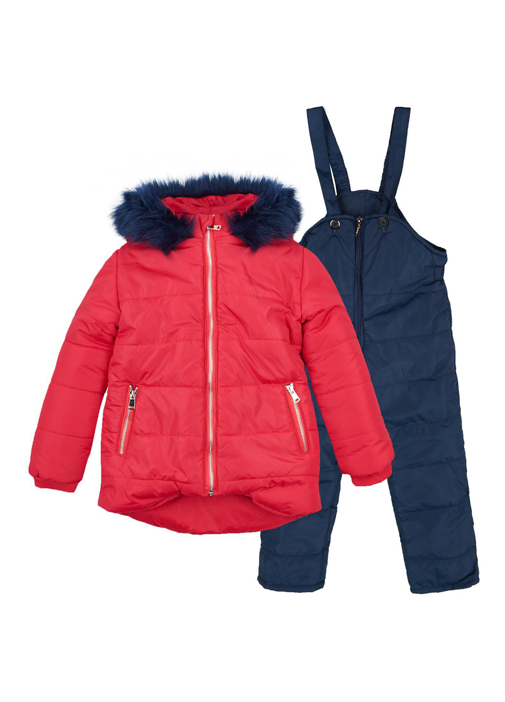 Комбинированный зимний комплект (куртка, комбинезон) Одягайко