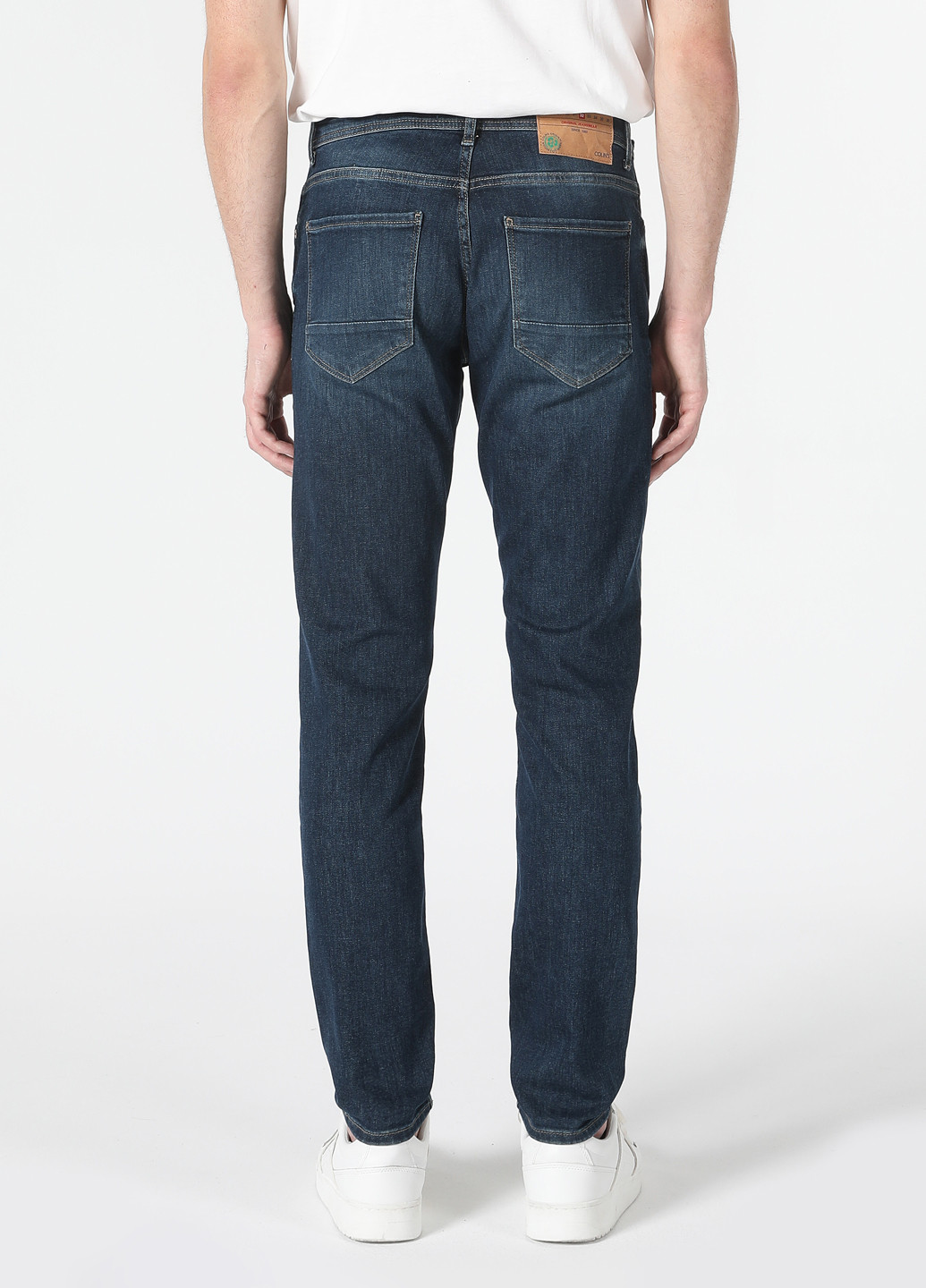Темно-синие демисезонные слим джинсы Colin's