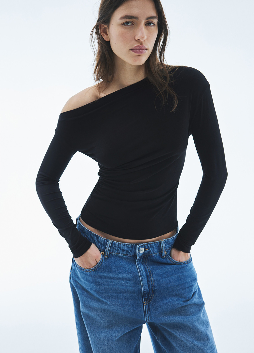 Чёрная блуза H&M