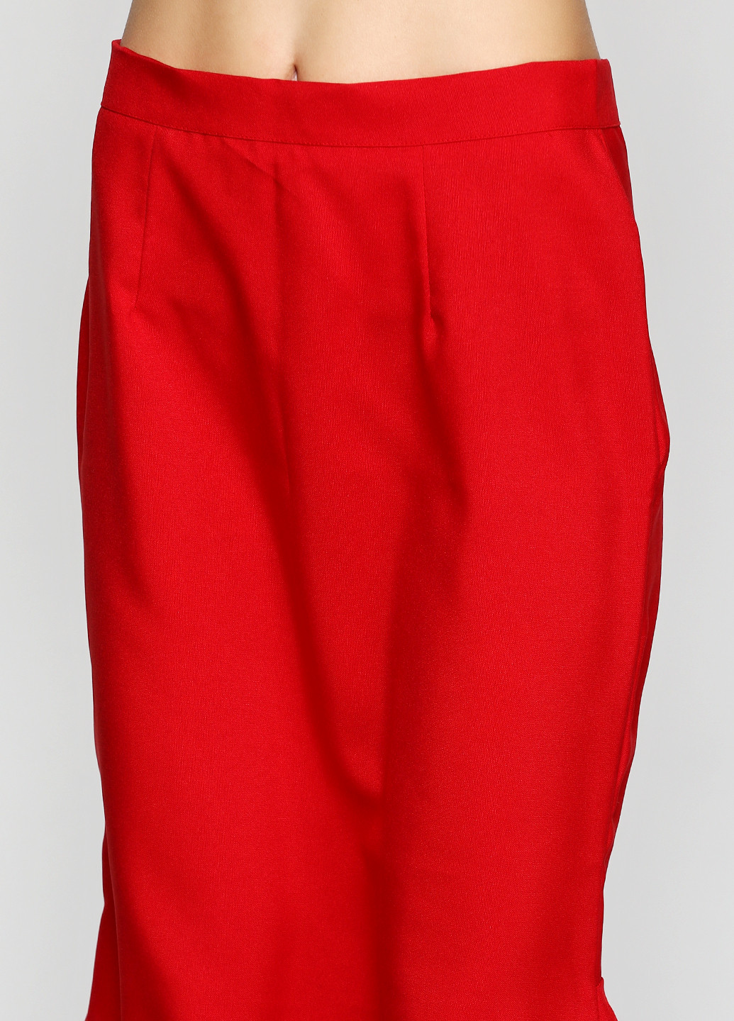 Красная кэжуал однотонная юбка Gator миди