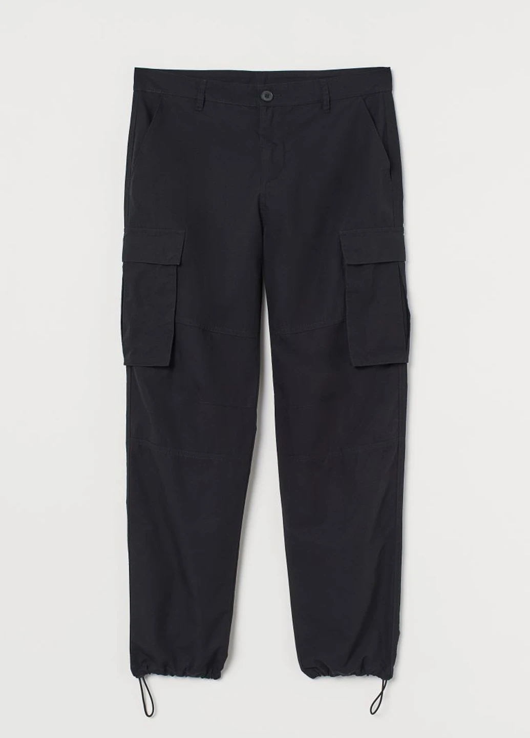 Черные демисезонные брюки H&M