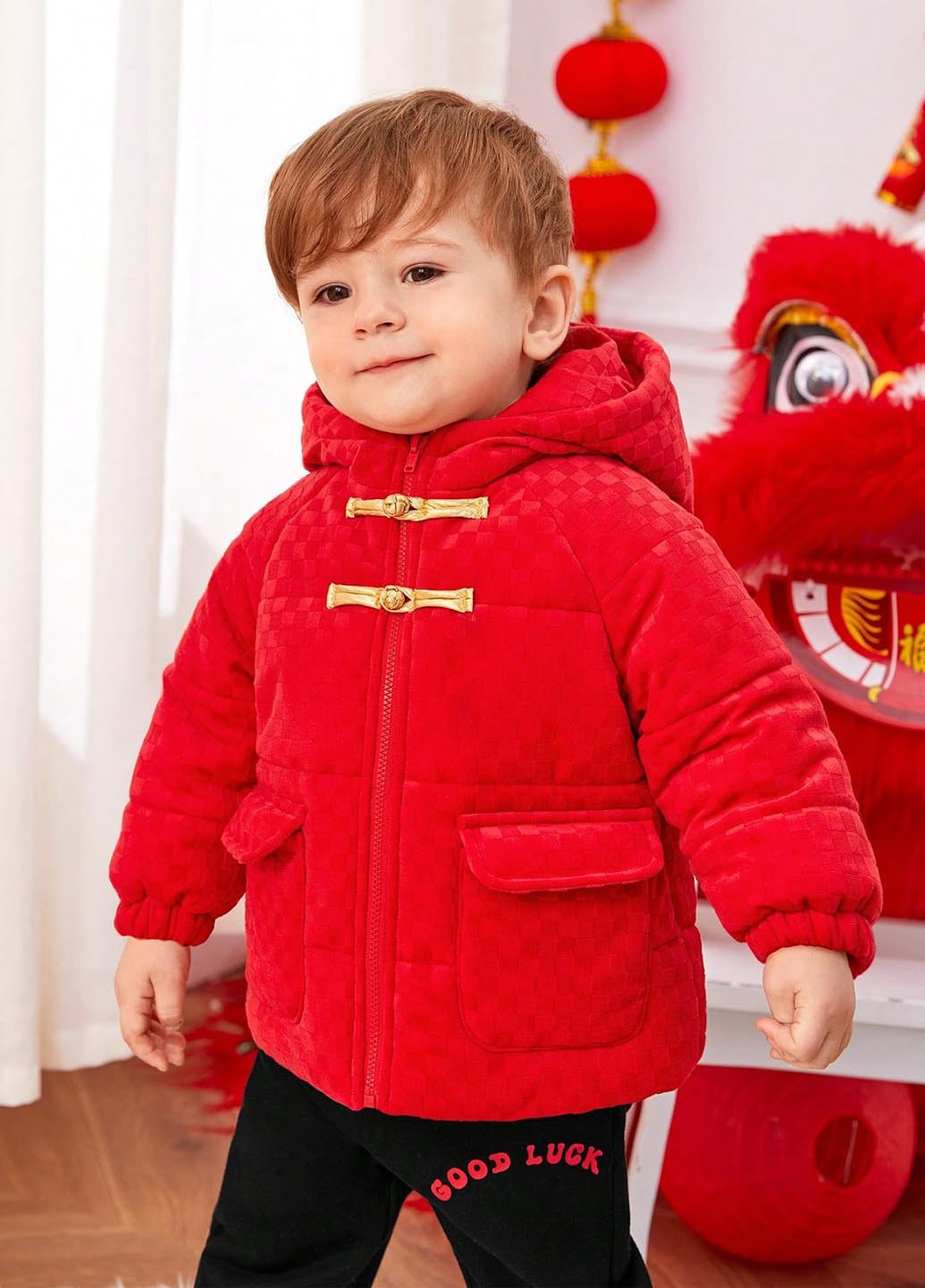 Красная демисезонная куртка SHEIN