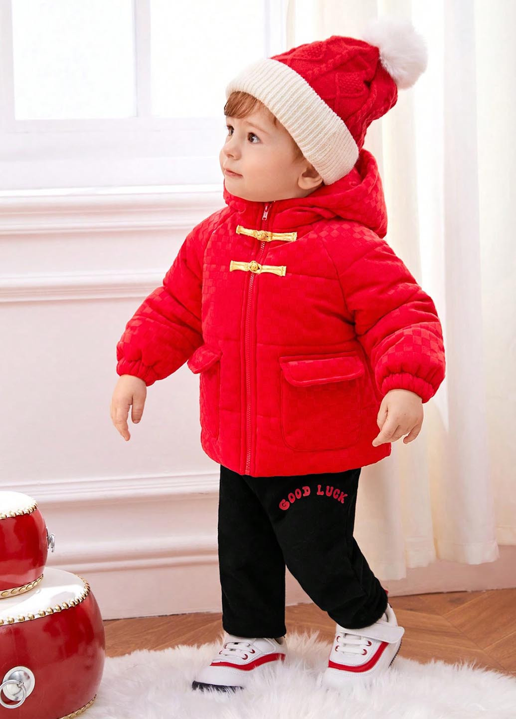 Красная демисезонная куртка SHEIN