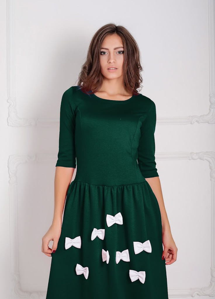 Зелена кежуал жіноче плаття sevani зелений Podium однотонна