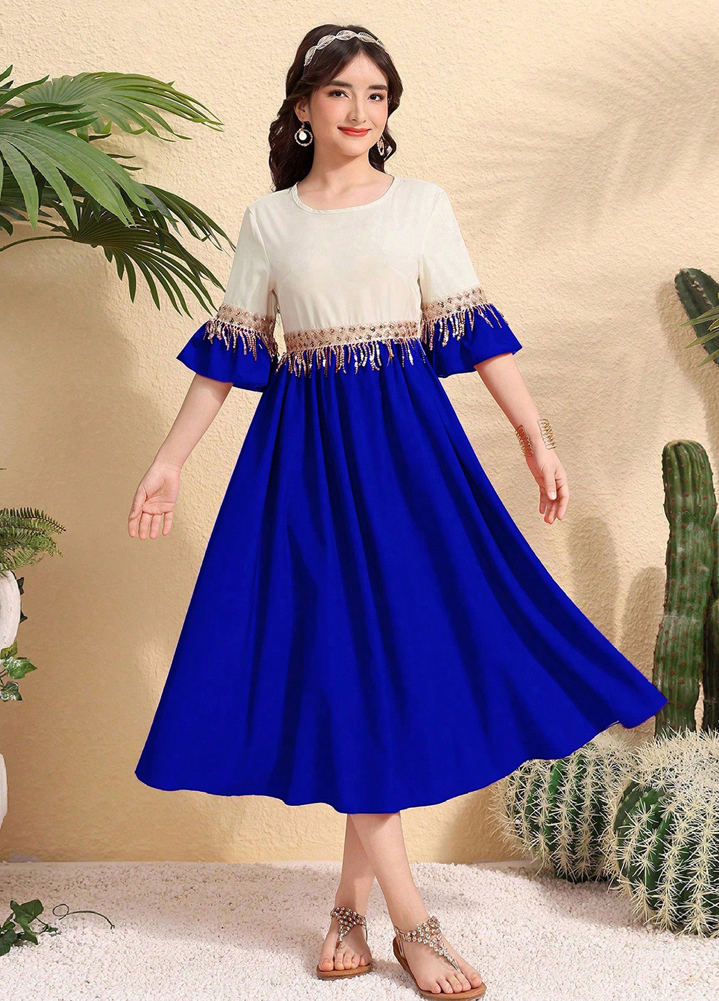 Синее платье SHEIN (366747713)