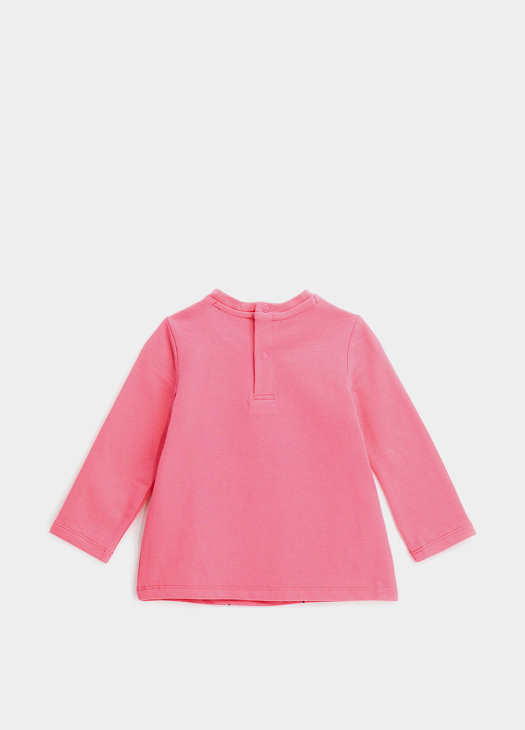 Розовый демисезонный кэжуал лонгслив Original Marines с рисунком