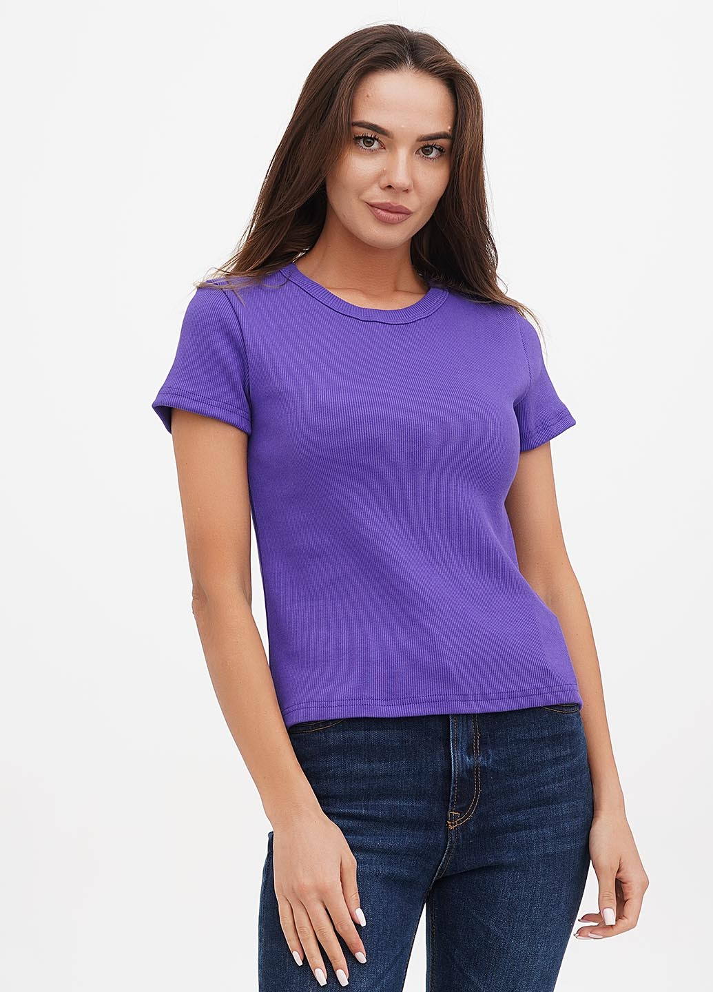 Фиолетовая летняя футболка Shik