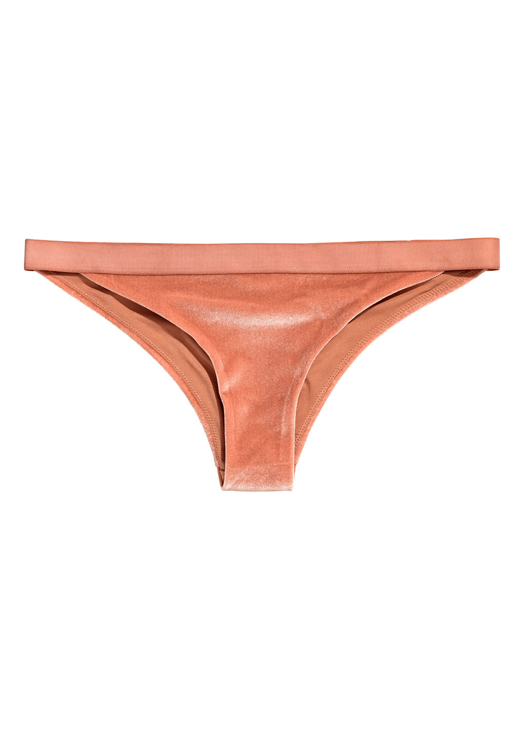 Розово-коричневые купальные трусики-плавки однотонные H&M