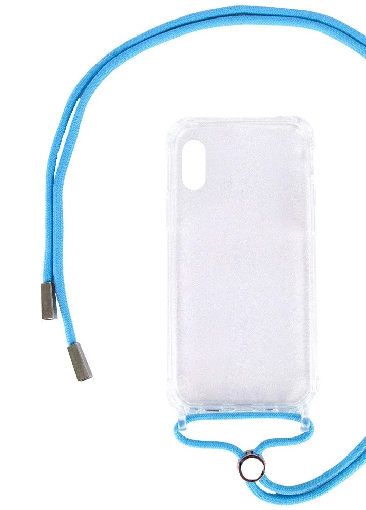 Чохол TPU Crossbody Transparent для Apple iPhone XS Max (6.5 ') Блакитний (is_00000041868_3) Epik (229726603)