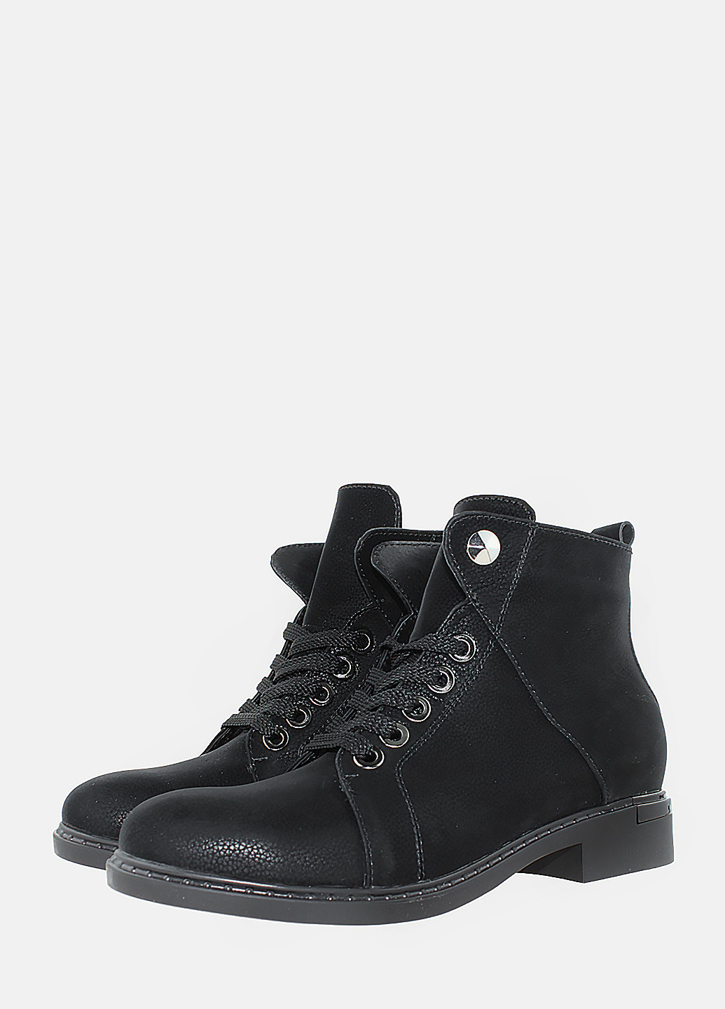 Осенние ботинки rd28018 черный Darini из натурального нубука