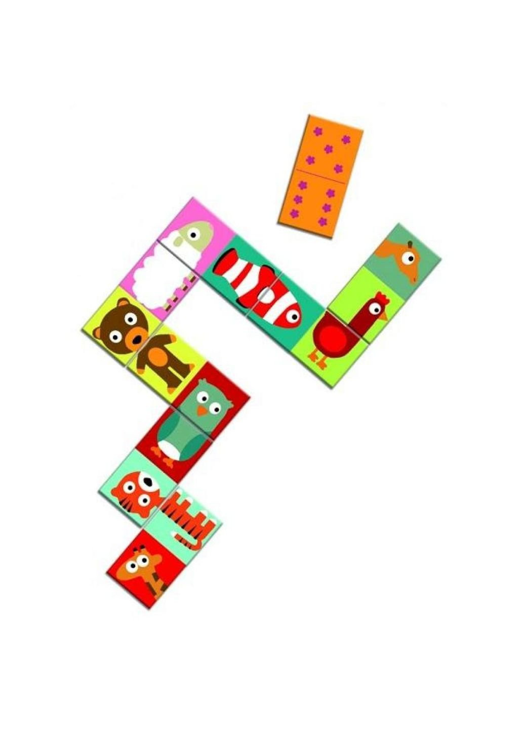 Настільна гра доміно Склади тварину Djeco (252249405)