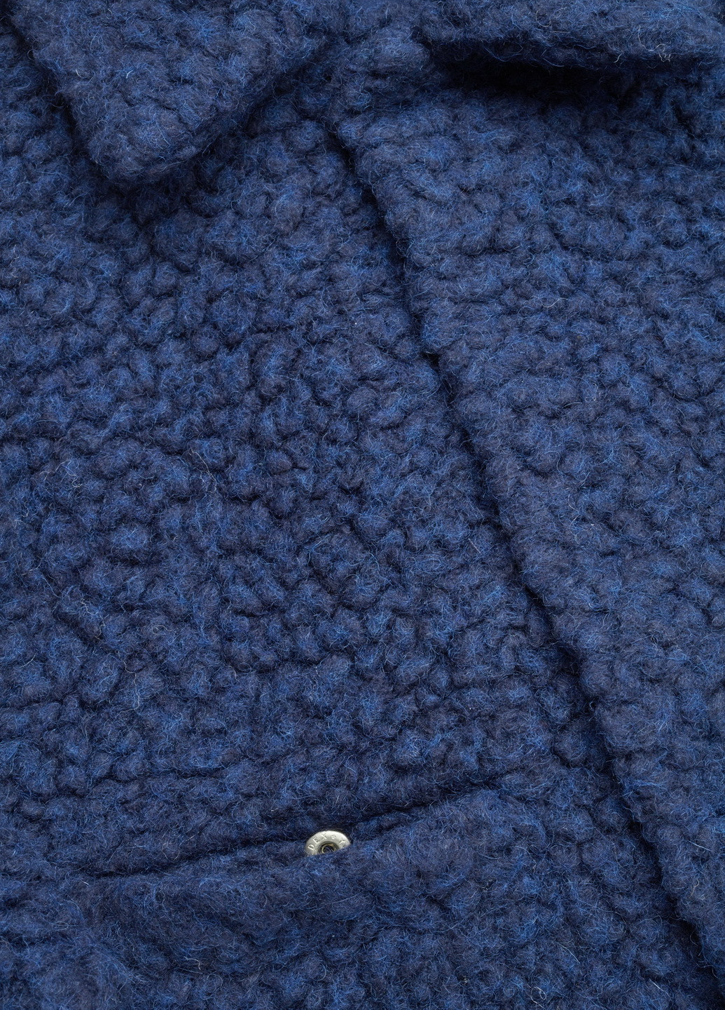 Синее демисезонное Пальто однобортное Cos