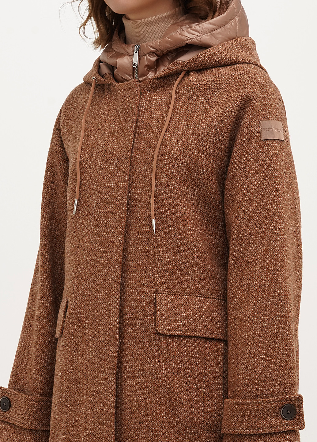 Светло-коричневое демисезонное Пальто Tom Tailor