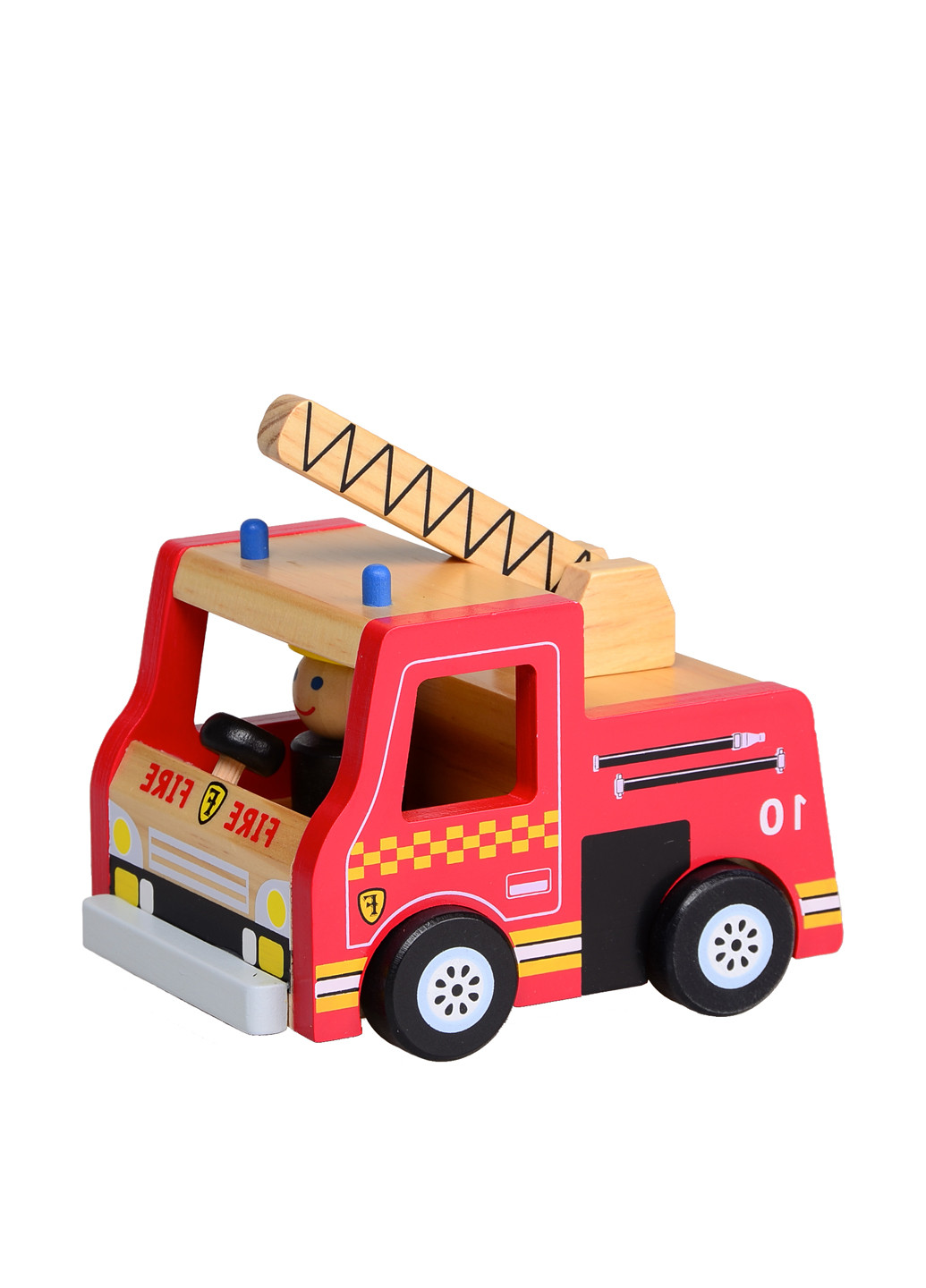 Деревянная пожарная машина, 14х13,7х11 см NaNa (138015686)