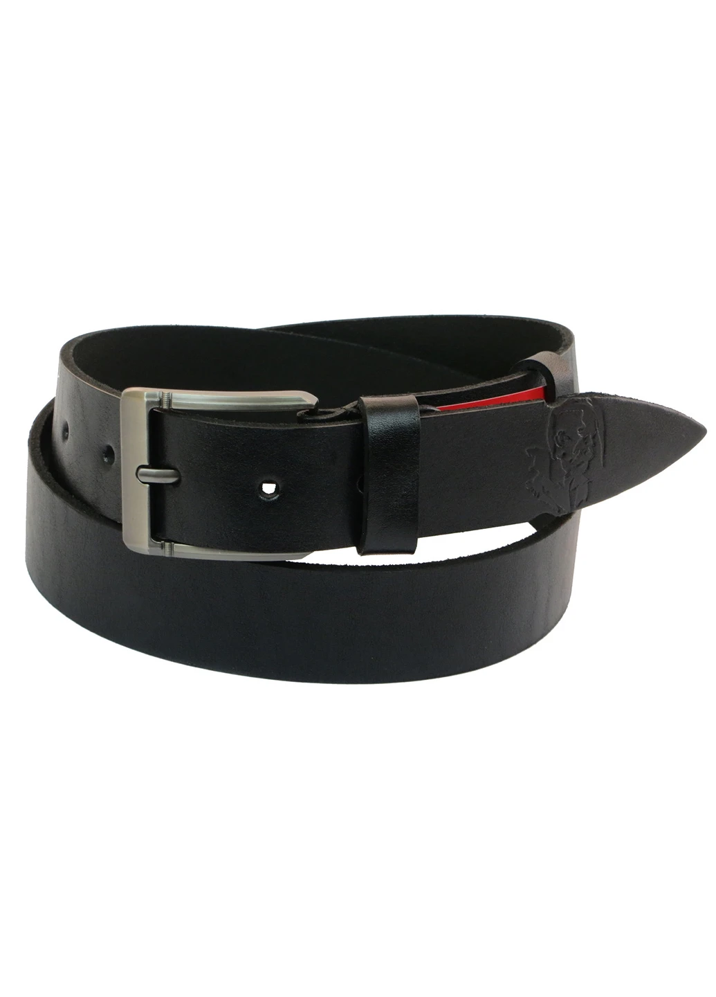 Мужской кожаный ремень 120-140х3,8 см Skipper (233420504)