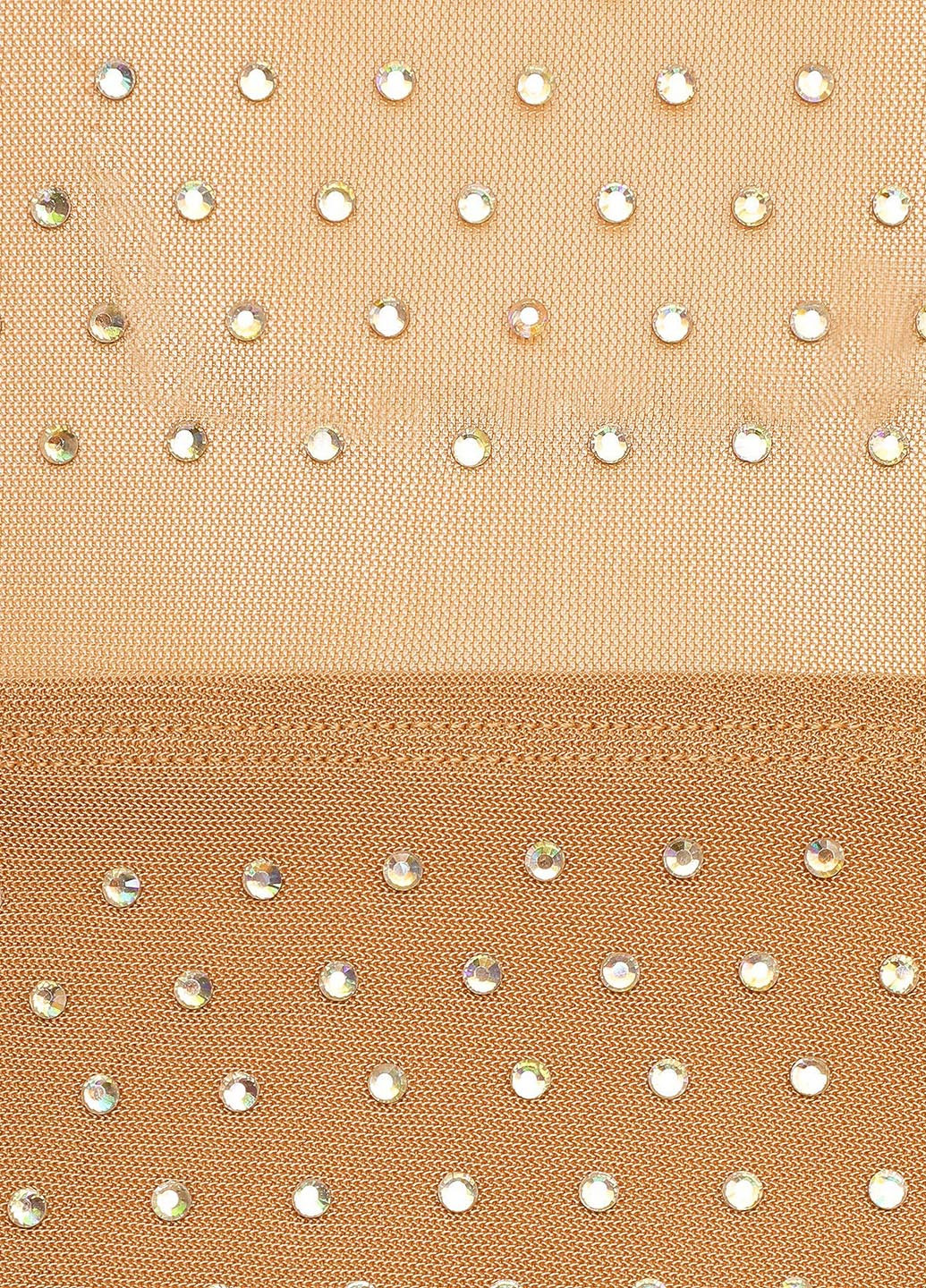 Бежевое коктейльное платье с открытой спиной SHEIN однотонное