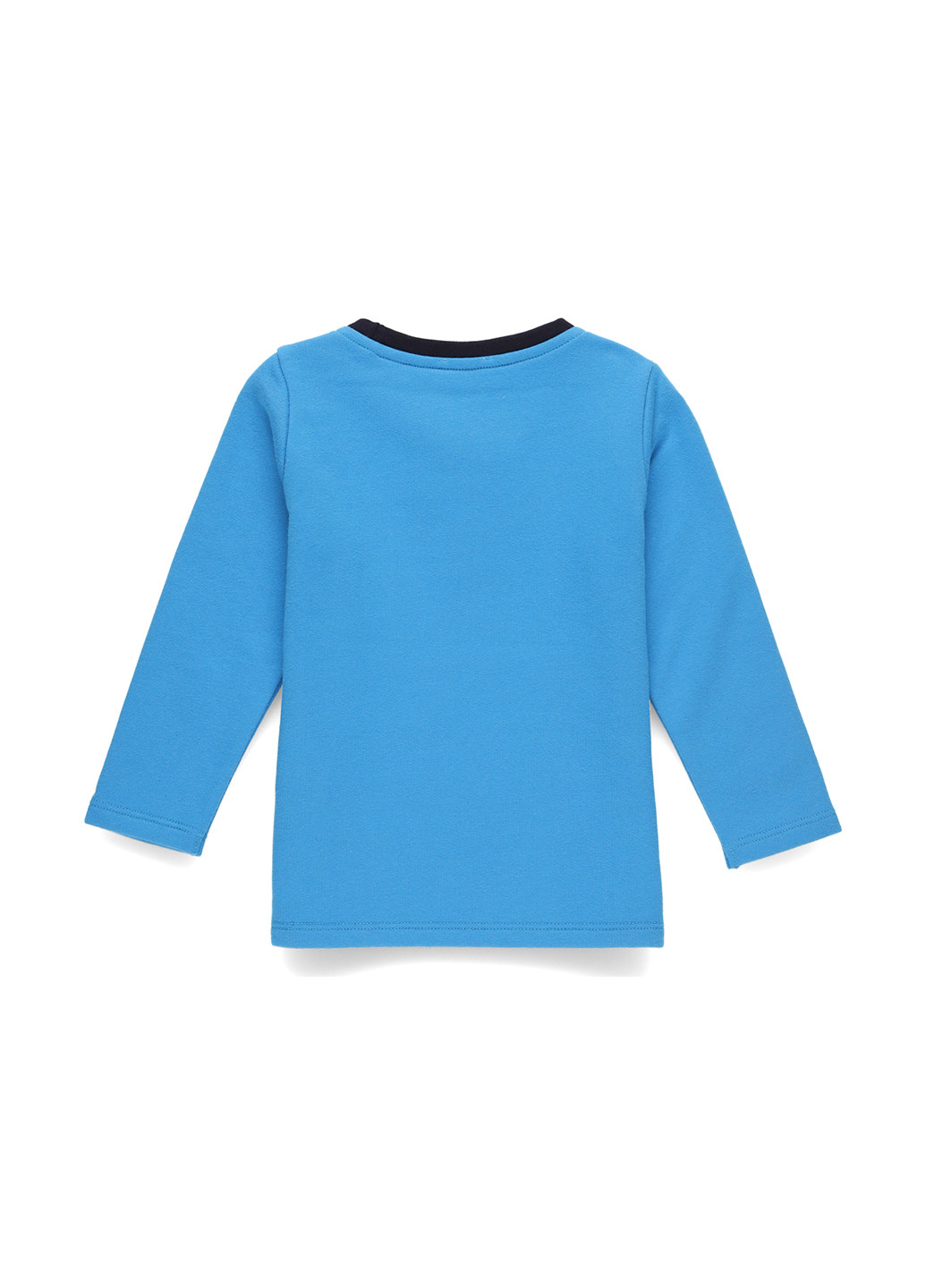 Синий демисезонный кэжуал лонгслив Steiff однотонный