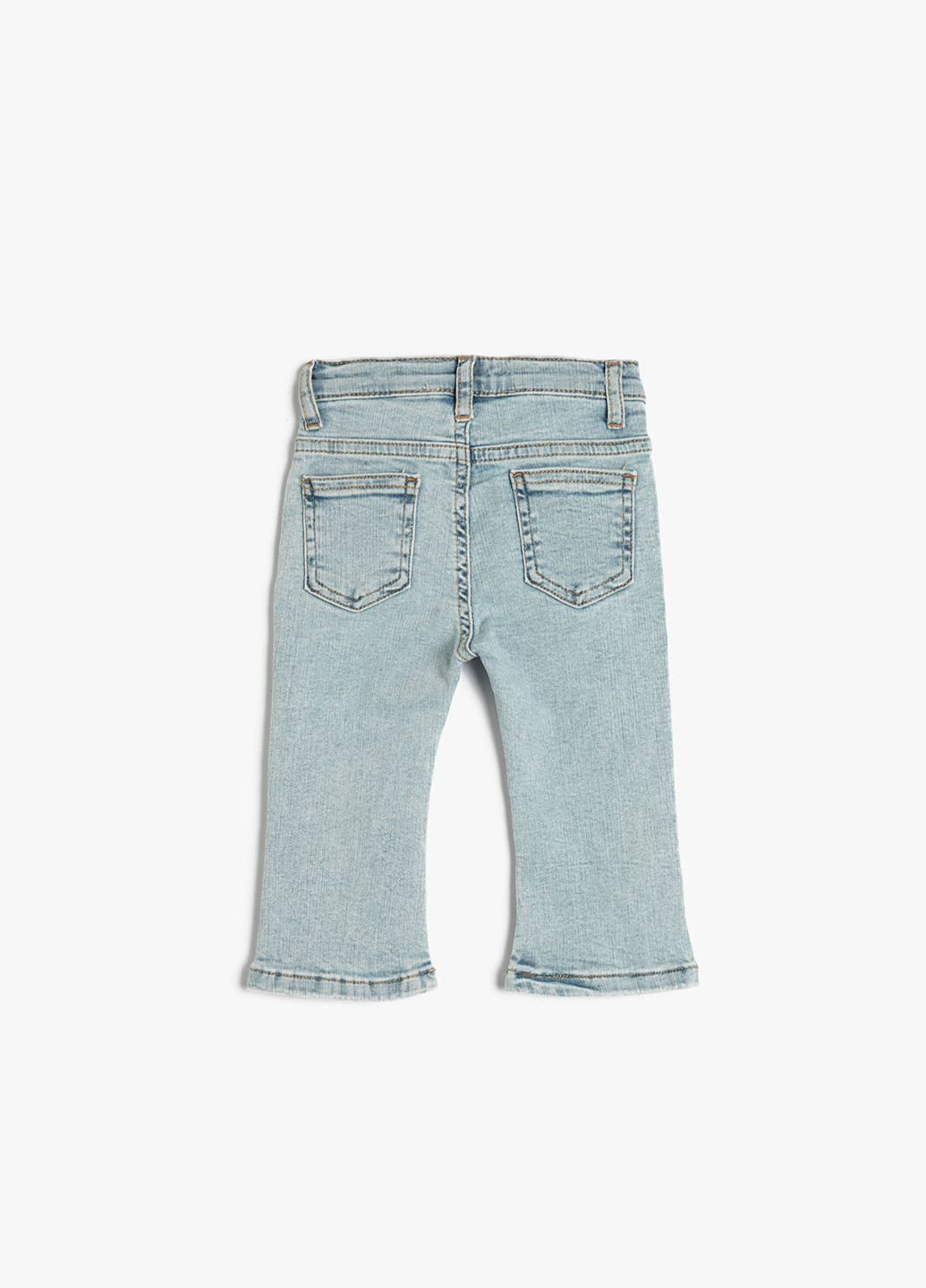 Светло-голубые демисезонные прямые джинсы KOTON