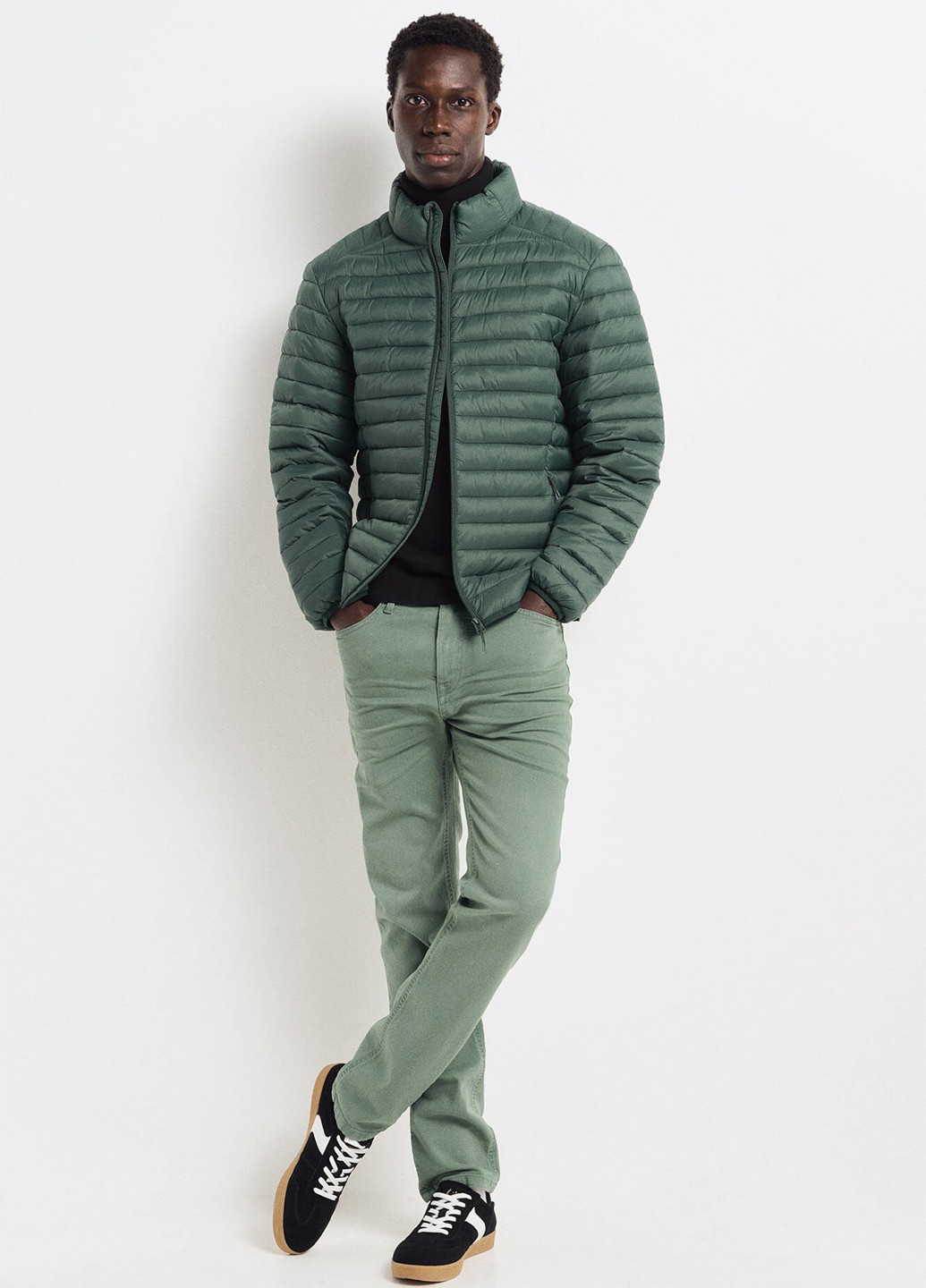 Зеленая демисезонная куртка Springfield