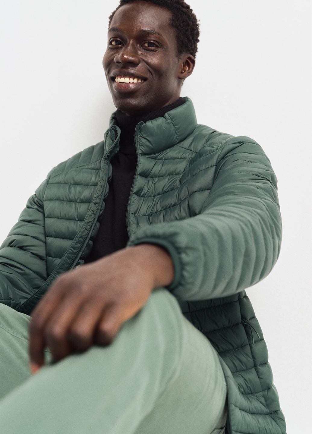 Зеленая демисезонная куртка Springfield