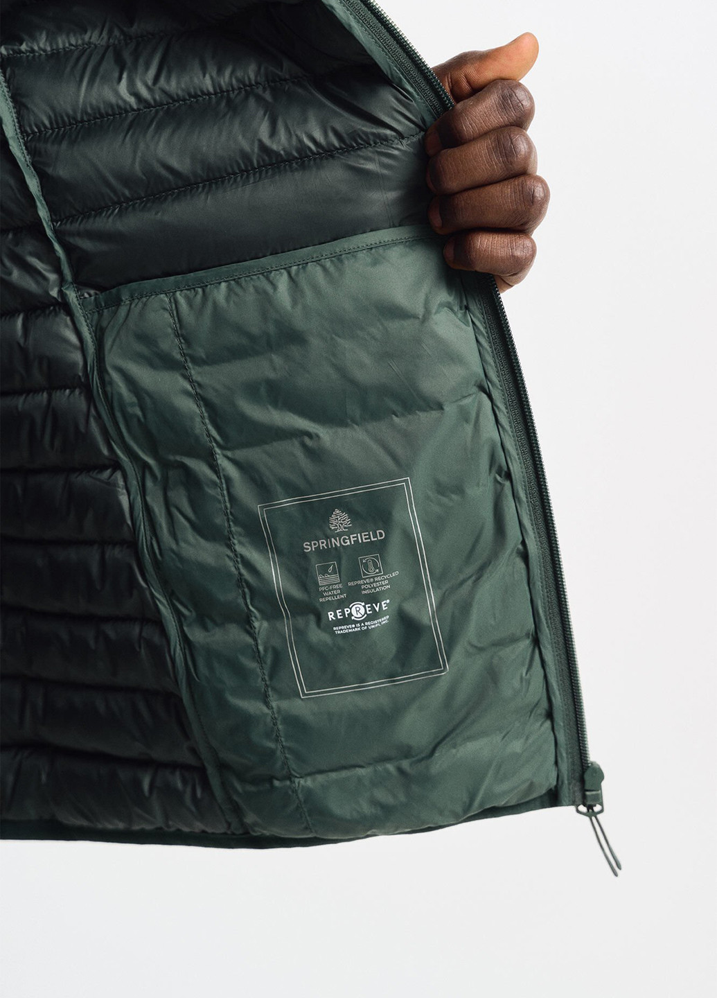 Зеленая демисезонная куртка Springfield