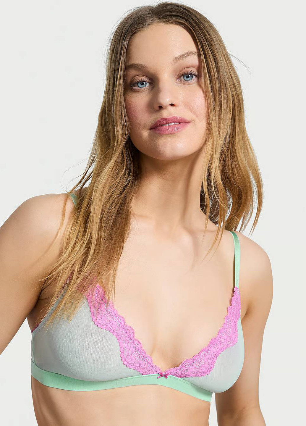 Бирюзовый демисезонный комплект (бюстгальтер, трусики) Victoria's Secret