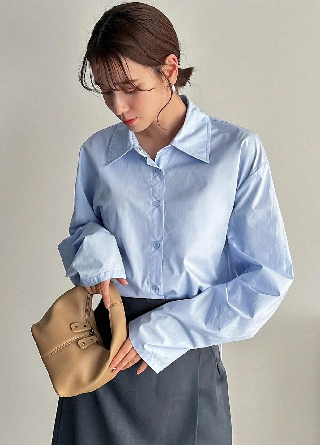 Голубая блуза SHEIN