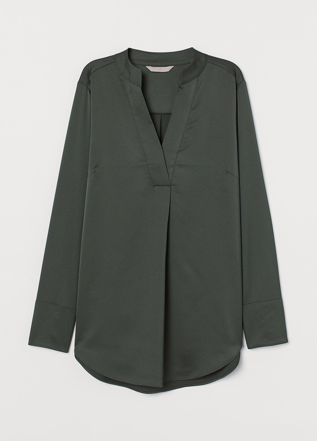 Серо-зеленая демисезонная блуза H&M