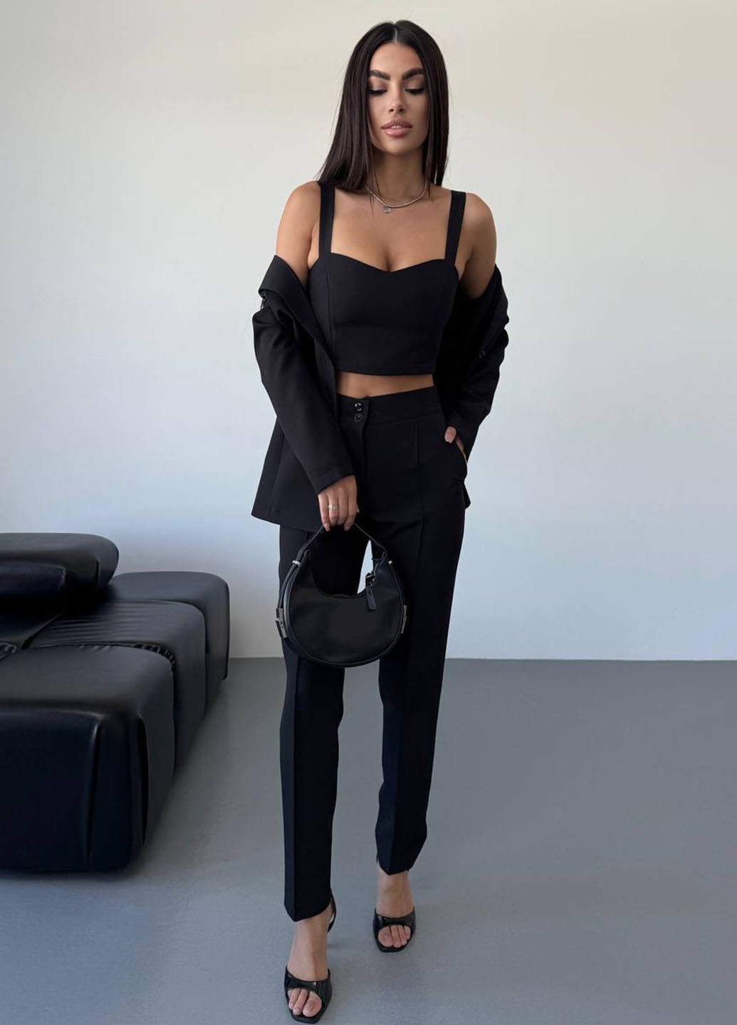 Костюм (жакет, топ, штани) No Brand (362120855)