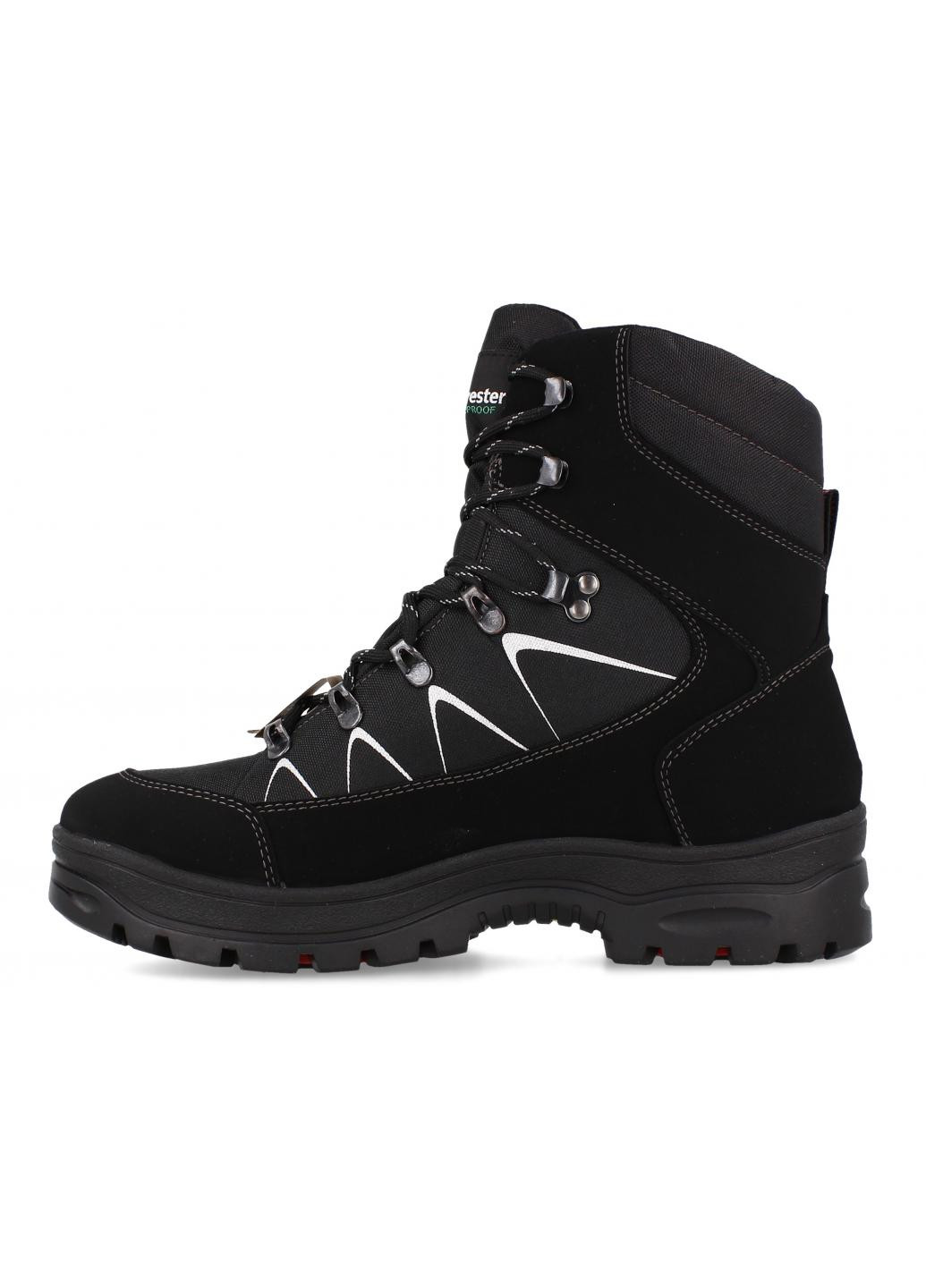 Черные зимние мужские ботинки tex uomo rotor 7442r-1 oc system tipper Forester
