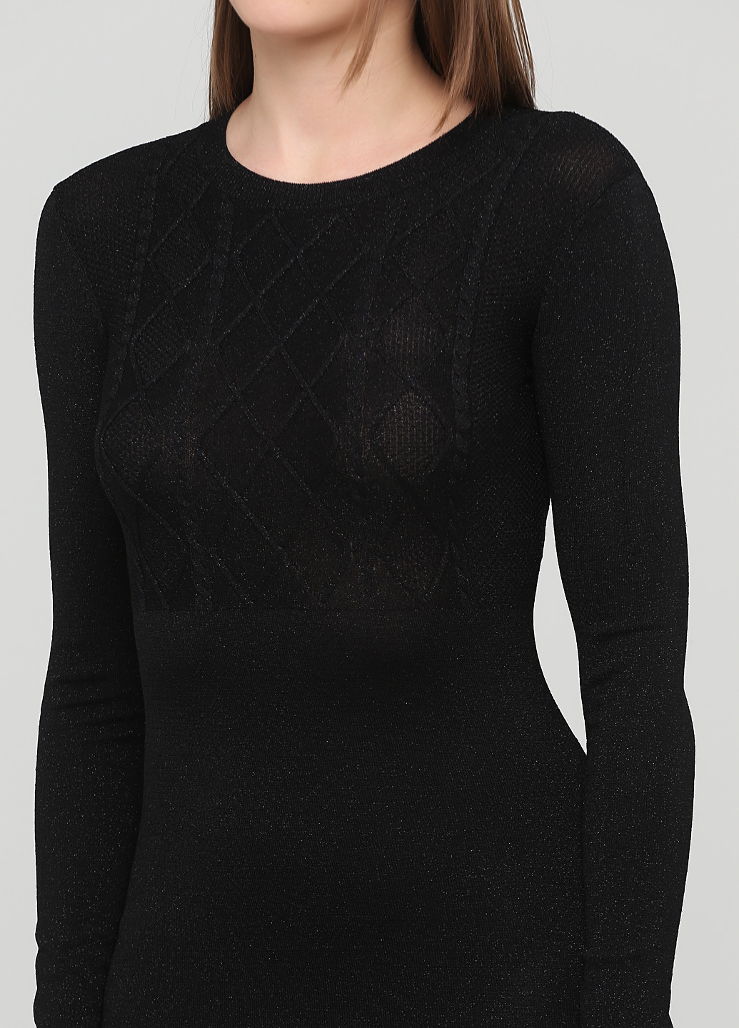 Черное кэжуал платье платье-свитер Jack Wills однотонное