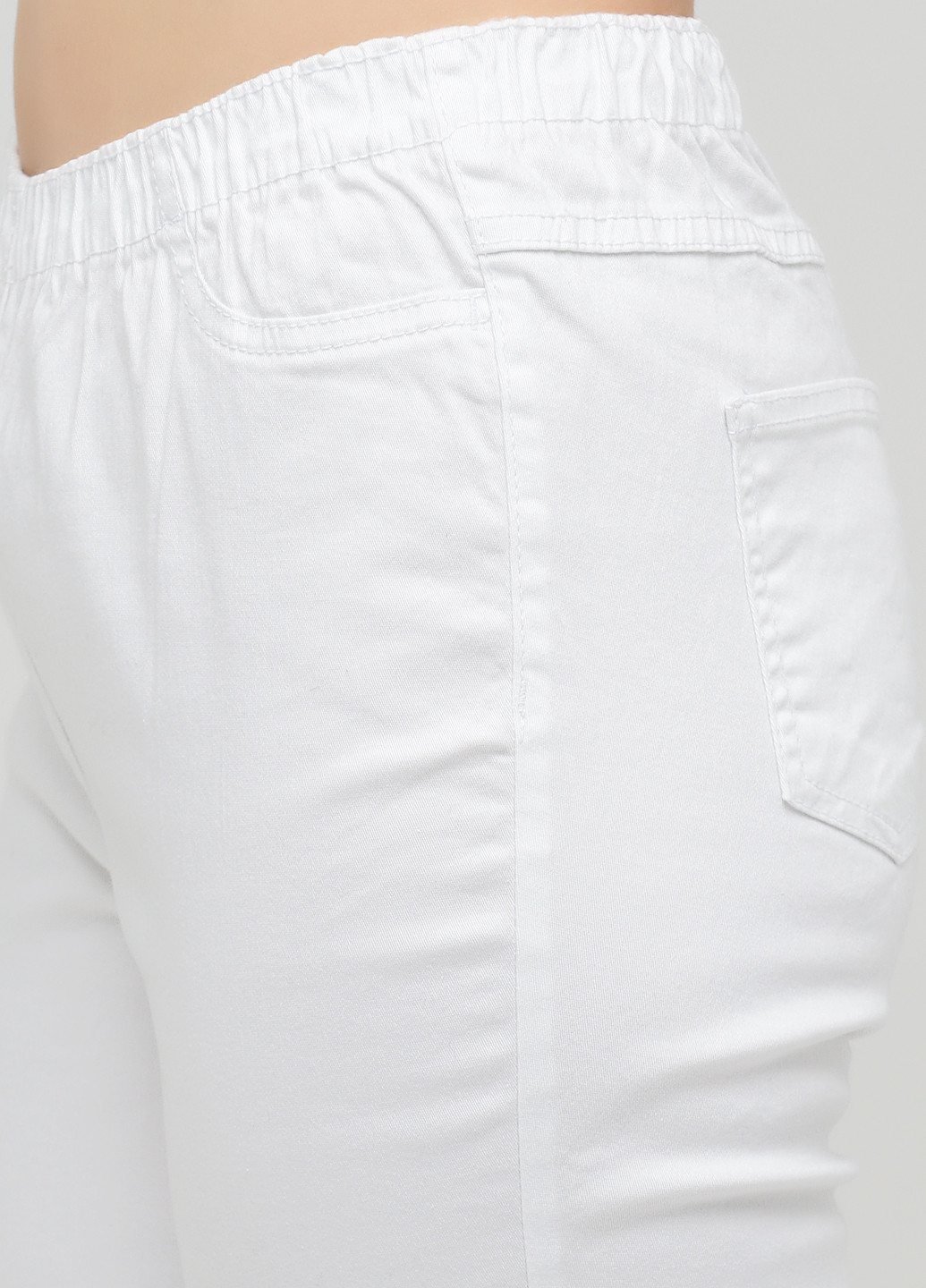 Белые кэжуал летние зауженные брюки Long Island