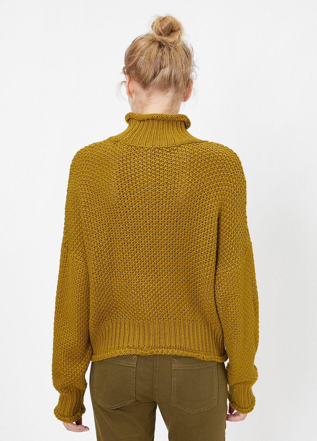 Оливковый демисезонный свитер KOTON
