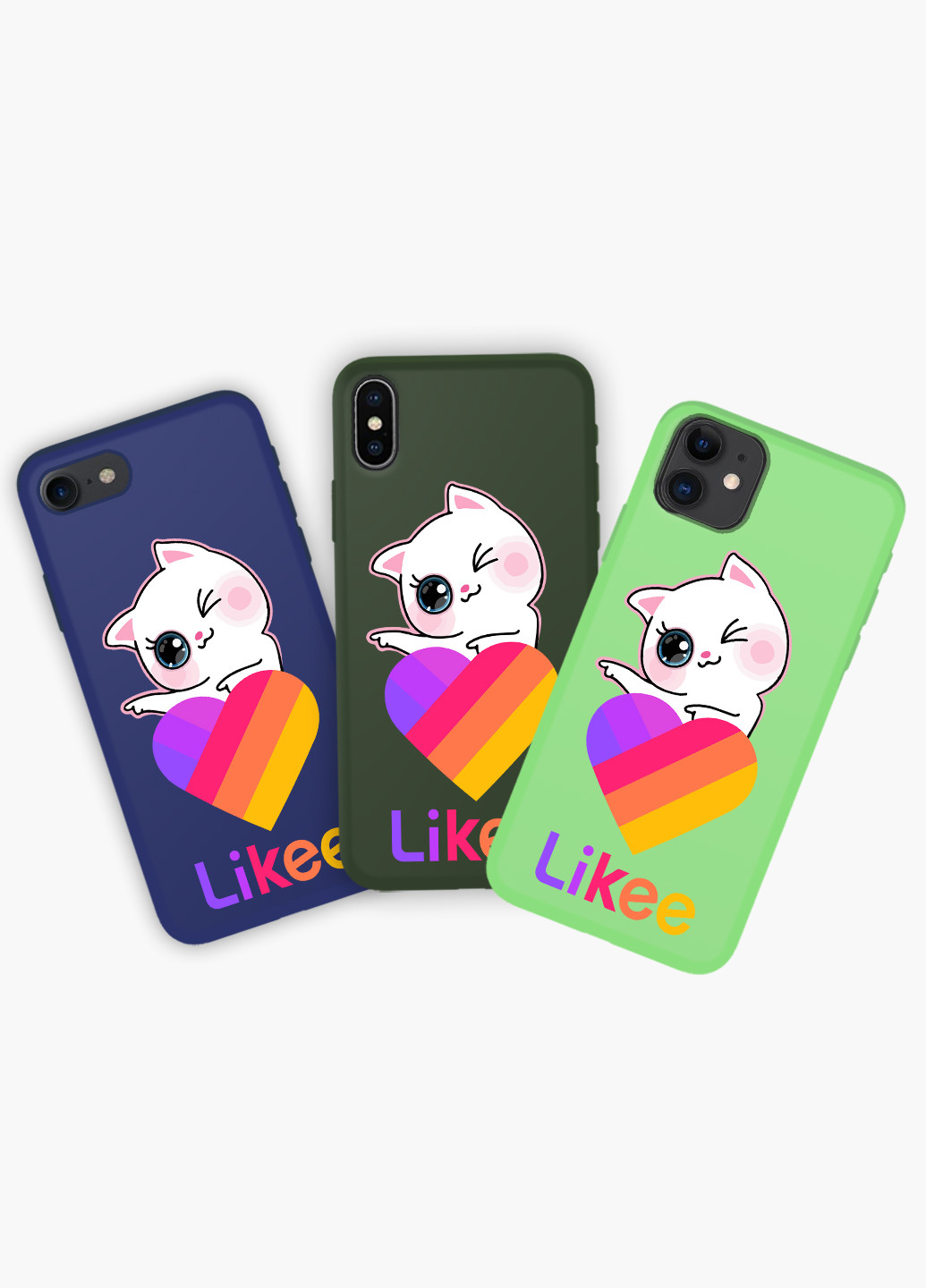 Чохол силіконовий Apple Iphone 8 Лайк Котик (Likee Cat) (6151-1595) MobiPrint (219535852)