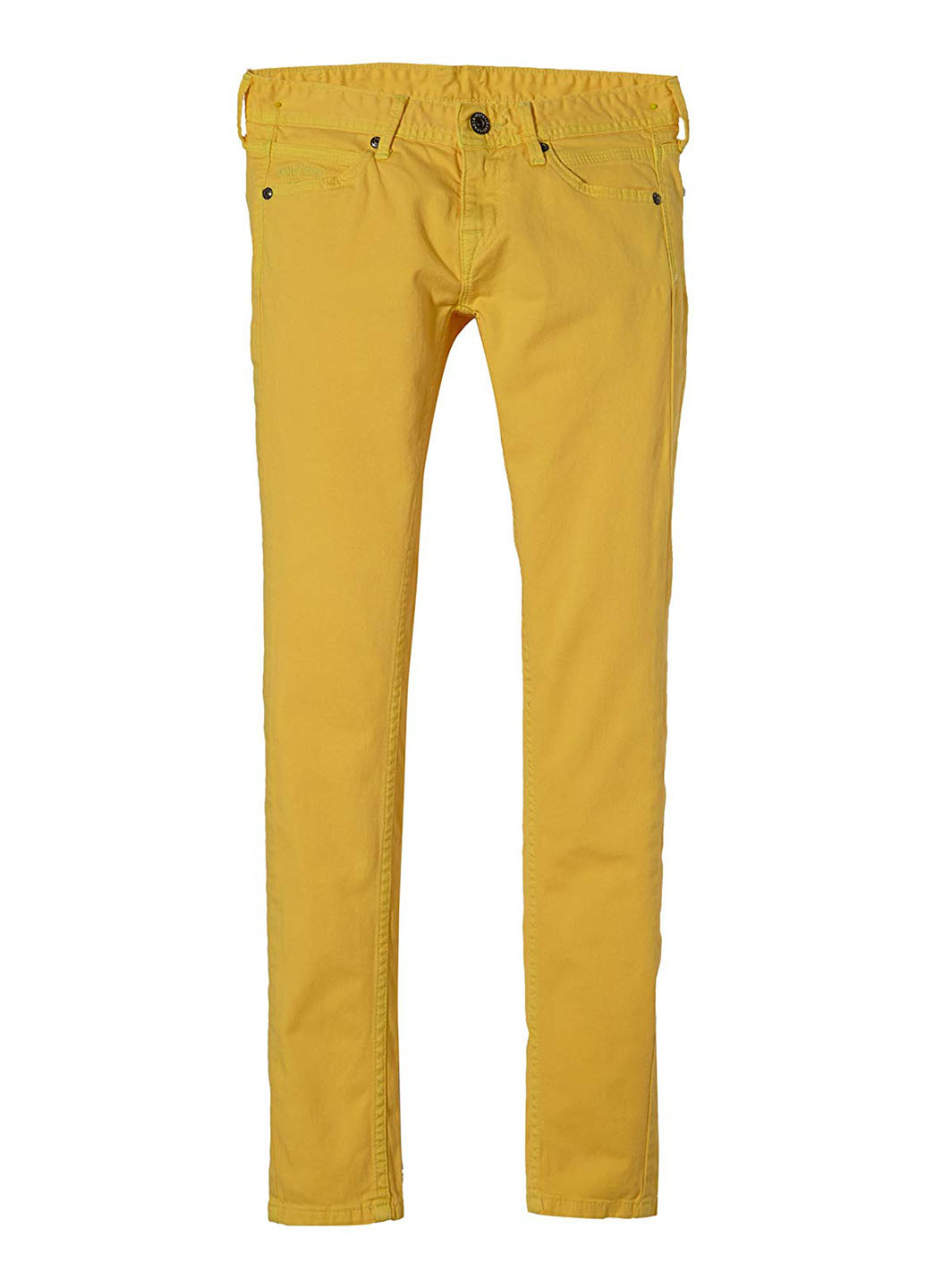 Горчичные кэжуал демисезонные зауженные брюки Pepe Jeans