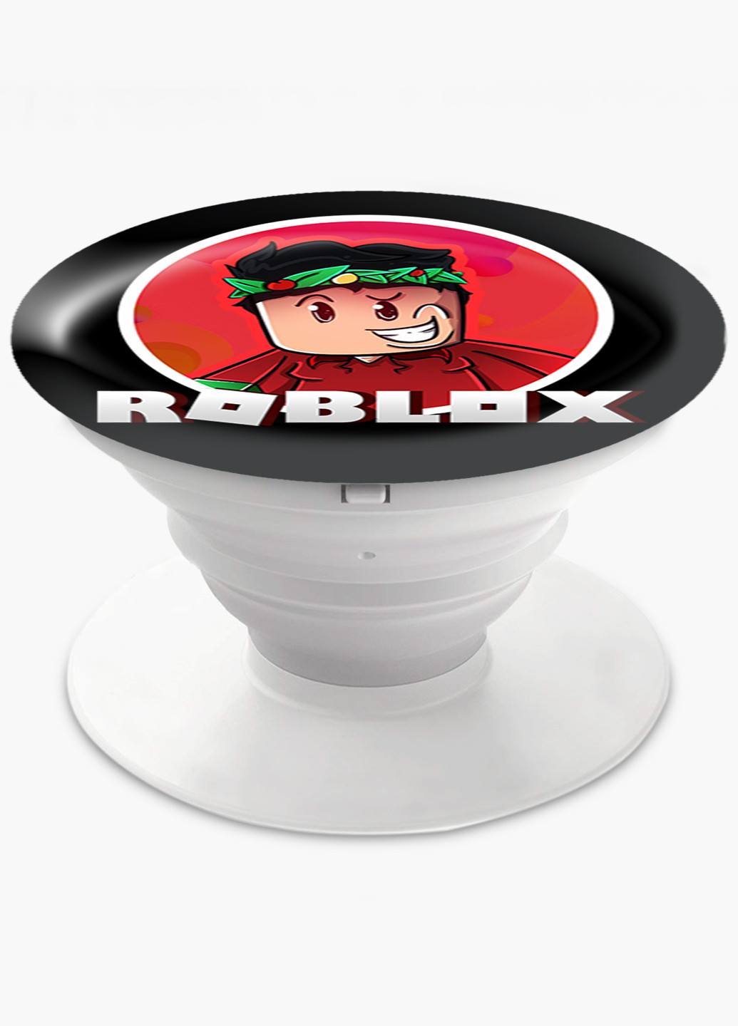 Попсокет (Popsockets) тримач для смартфону Роблокс (Roblox) (8754-1225) Чорний MobiPrint (216748528)
