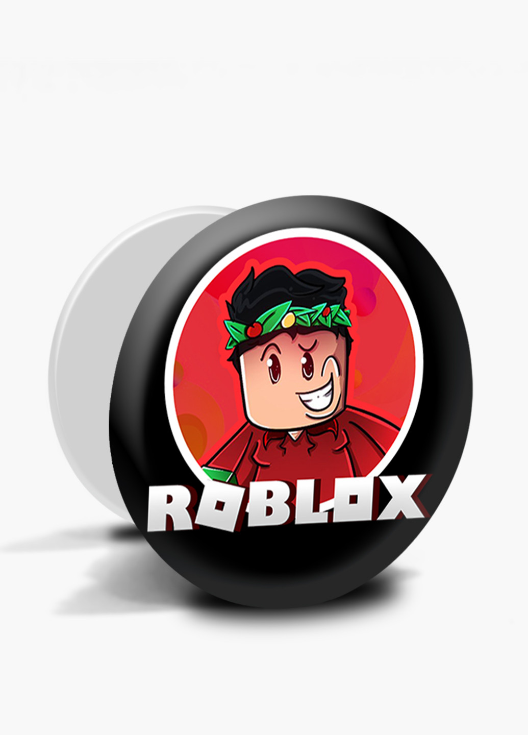Попсокет (Popsockets) тримач для смартфону Роблокс (Roblox) (8754-1225) Чорний MobiPrint (216748528)