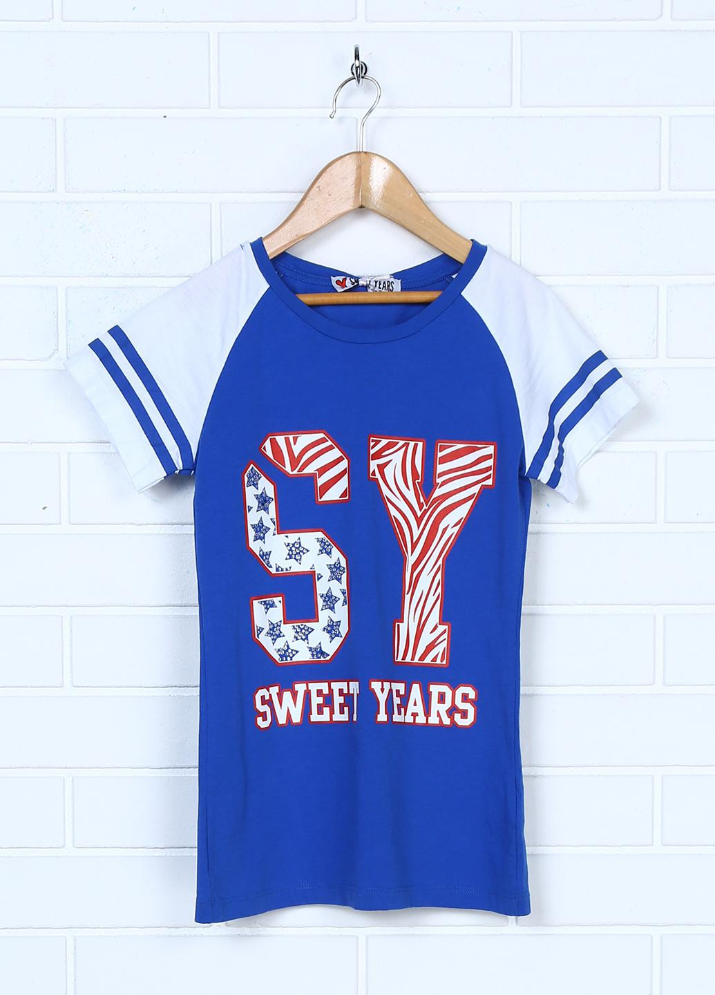 Светло-синяя летняя футболка Sweet Years