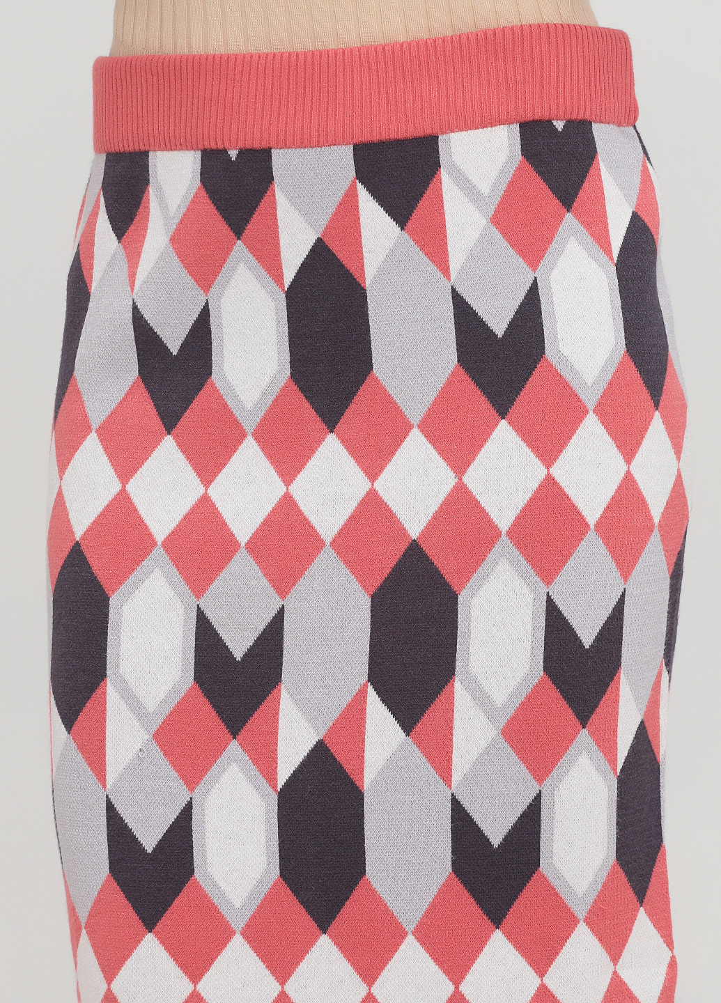 Разноцветная кэжуал с геометрическим узором юбка CHD карандаш