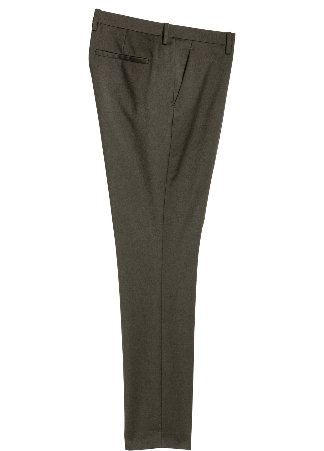 Темно-зеленые классические демисезонные зауженные брюки H&M