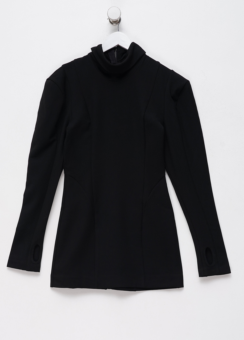 Черное кэжуал платье силуэтная H&M Studio однотонное