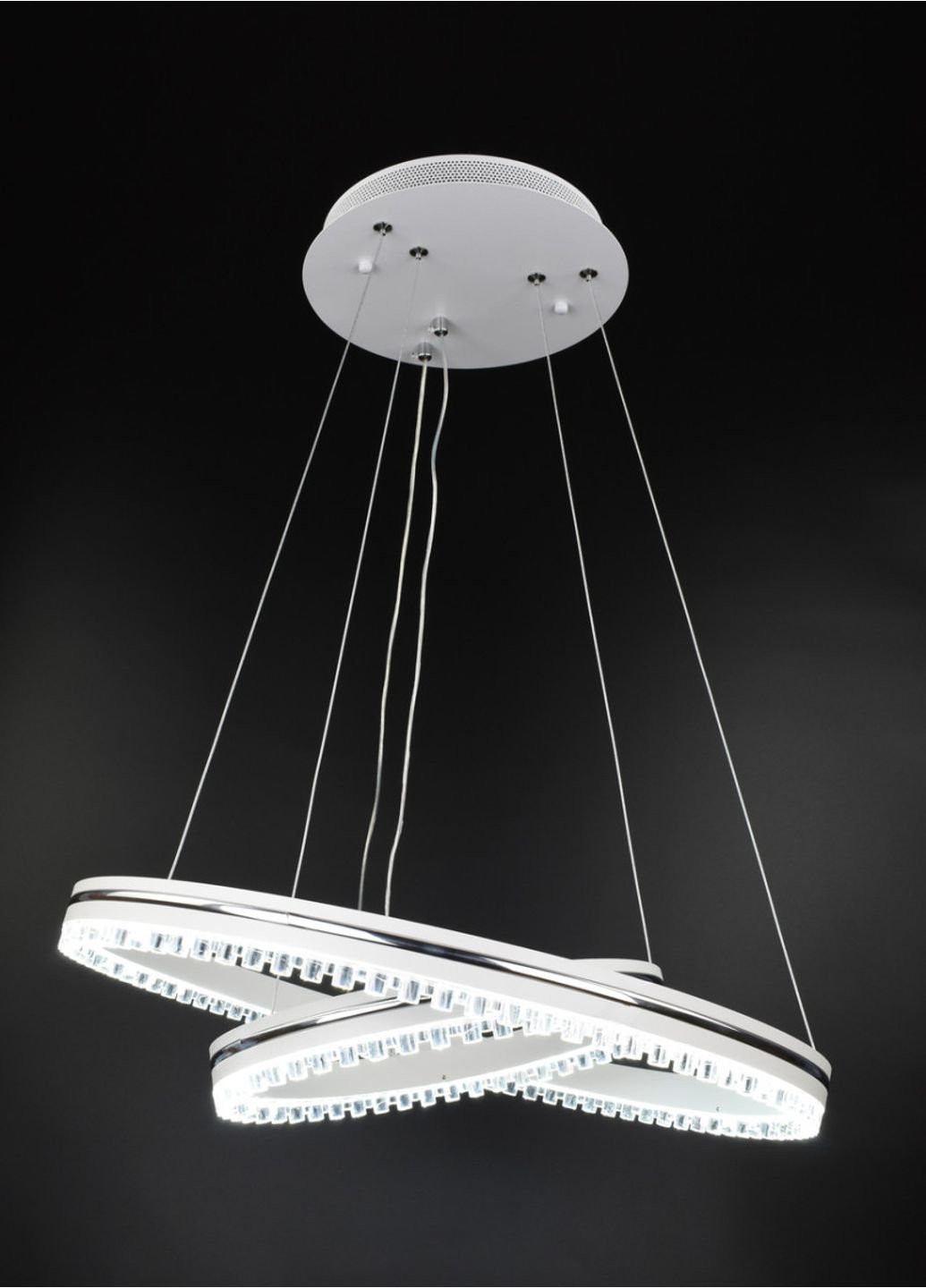Люстра потолочная LED с пультом A55060/2P-wh-ch Белый 40х50х50 см. Sunnysky (253629294)