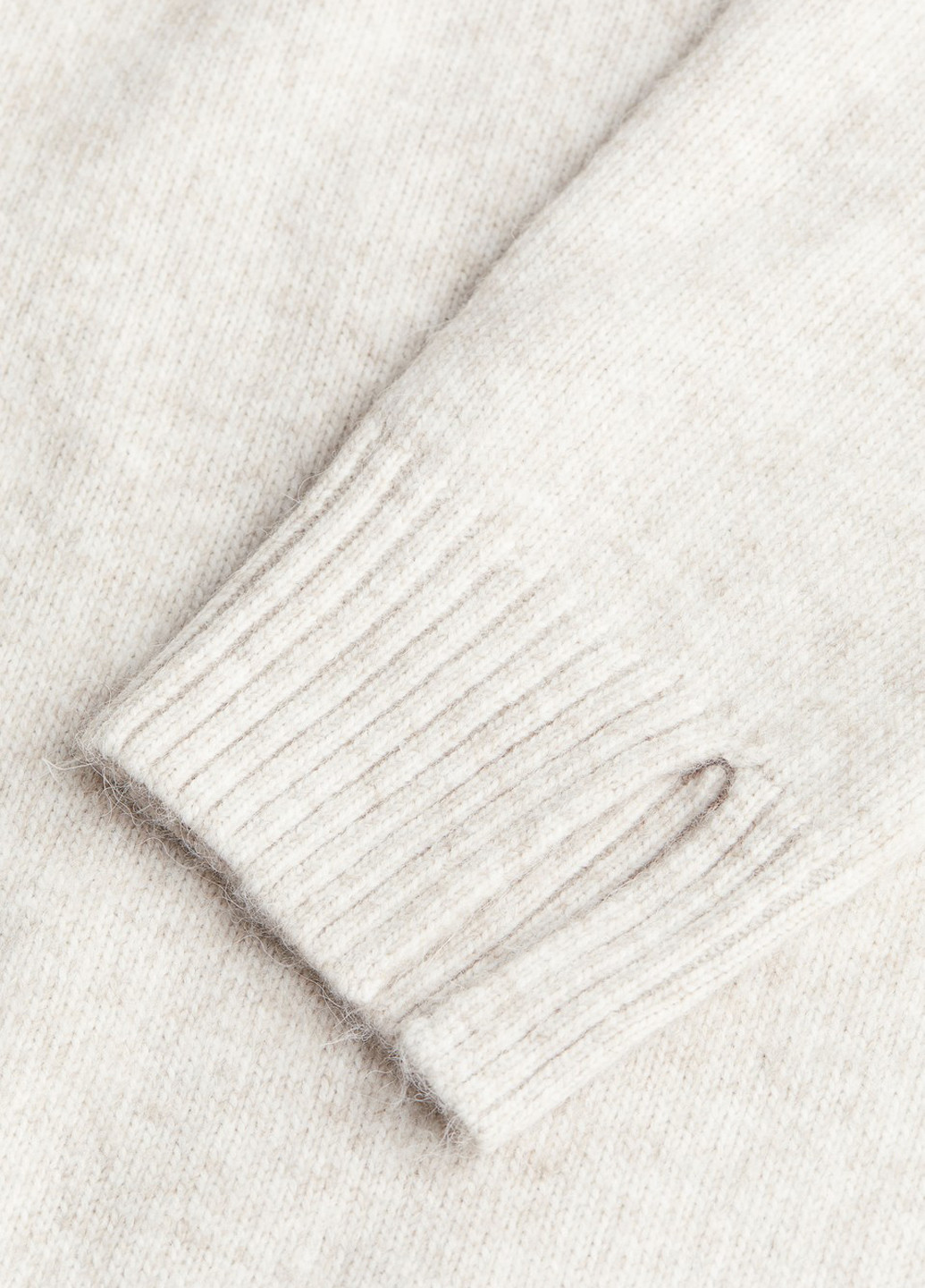 Світло-бежева кежуал сукня сукня светр H&M меланжева