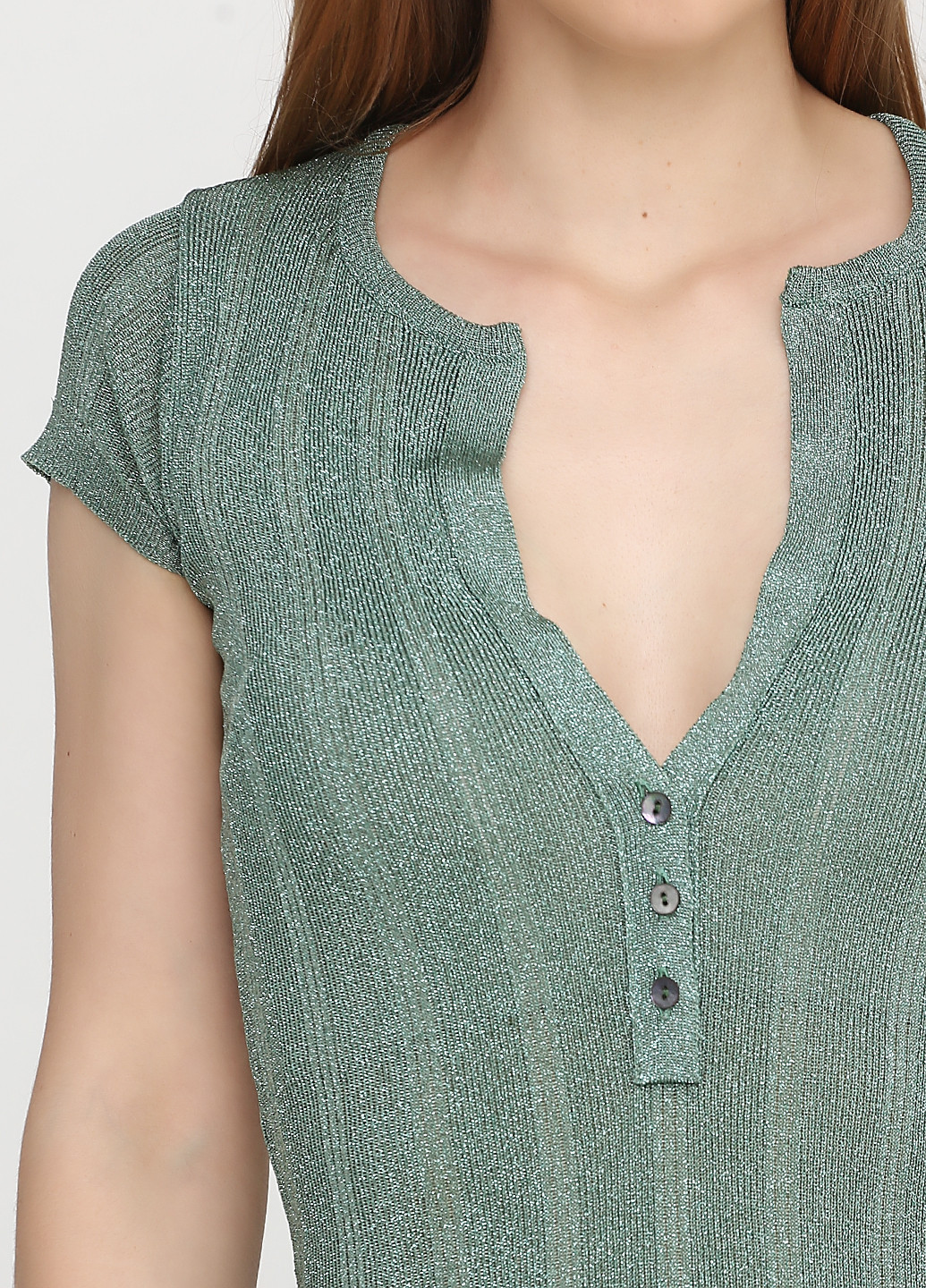 Мятное кэжуал платье Nell & Me фактурное