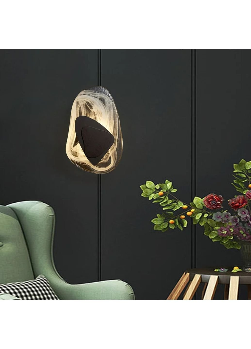 Бра настінна LED WCO-06-k Чорний 7х32х20 см. Sunnysky (253625745)