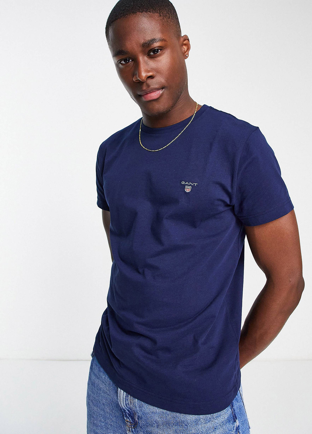 Темно-синяя футболка Gant