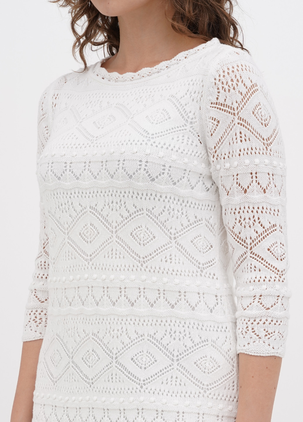 Білий кежуал сукня силуетна Talbots однотонна