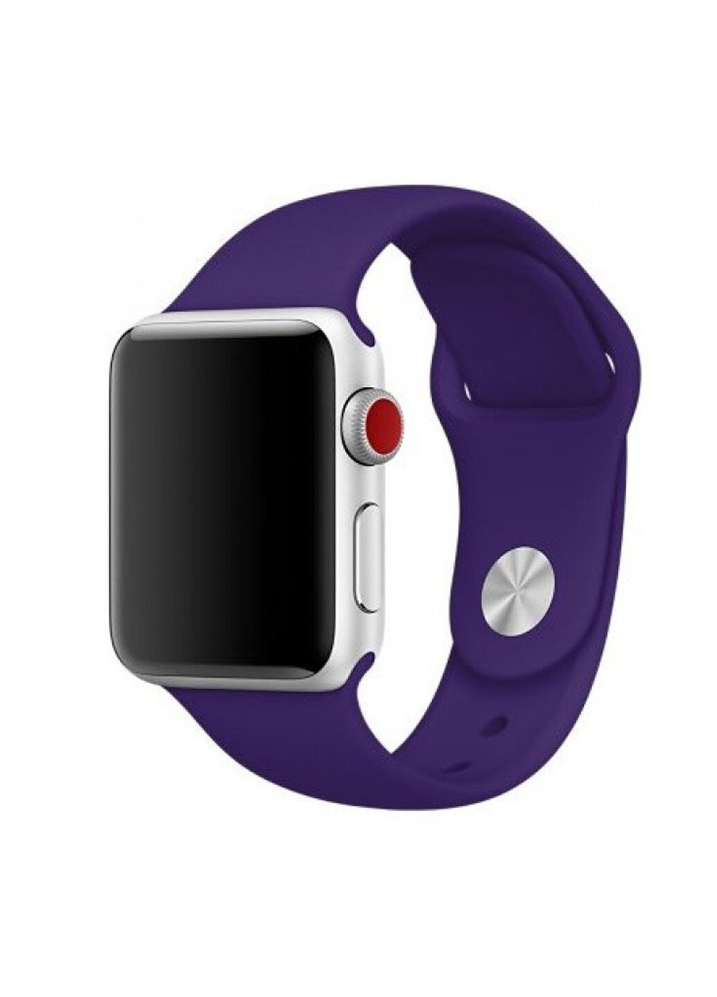 Ремінець Sport Band для Apple Watch 38 / 40mm силіконовий фіолетовий спортивний Series 5 4 3 2 1 Ultra Violet ARM (222374715)