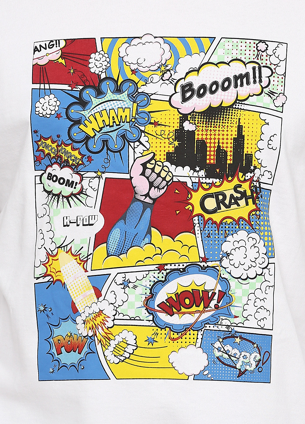 Белый свитшот Solid рисунок (160488792)