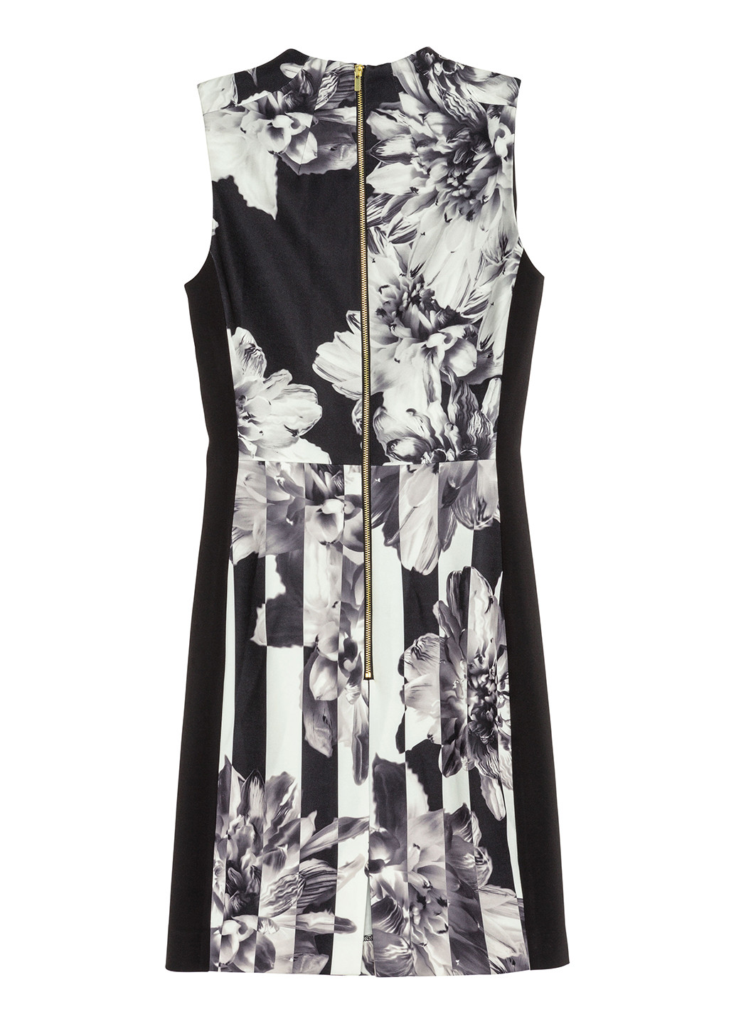 Чорно-білий кежуал плаття футляр H&M з абстрактним візерунком
